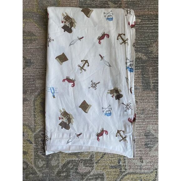 Circo Twin Pirate Themed Bed Flat Top Sheet - Picture 3 of 6